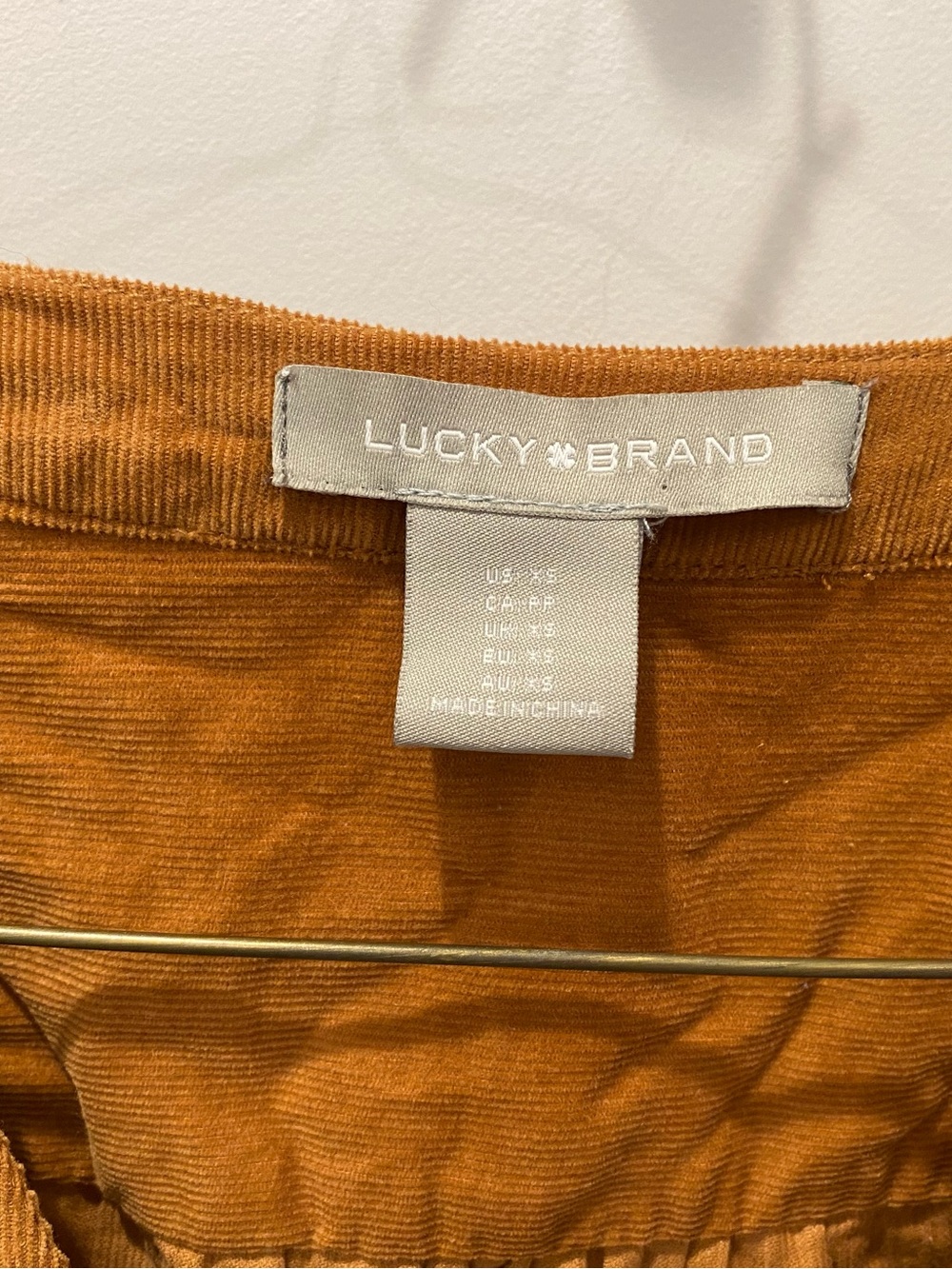 Lucky Brand Corduroy Dress with Belt Sz. XS - Picture 2 of 4